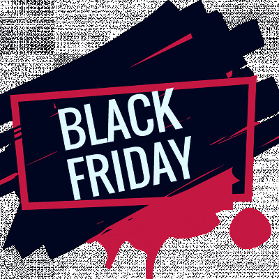 Modern Black Friday Sticker - TenStickers